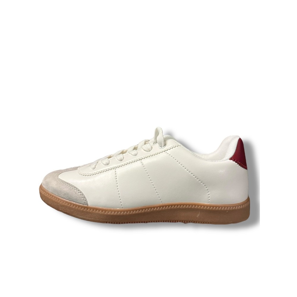 Fabletics The Laceup Sneaker II White Red Casual Shoes Sneakers Size 8.5 NEW - Picture 9 of 13